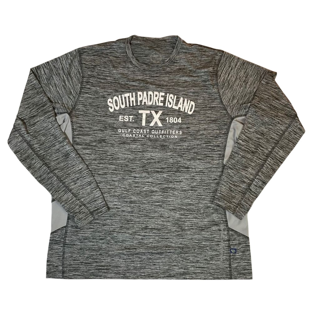 Banana‎ Boat South Padre Island TX Rash Guard Mens XL Gray UPF 50+ Sun Shirt